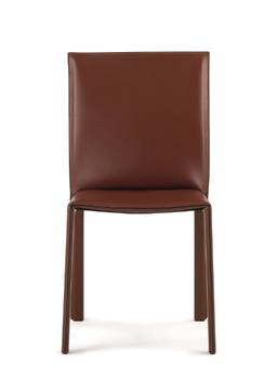 PASQUALINA - Tanned leather chair by ENRICO PELLIZZONI - view 3